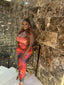 THE RED FLAME TWO-PIECE SET